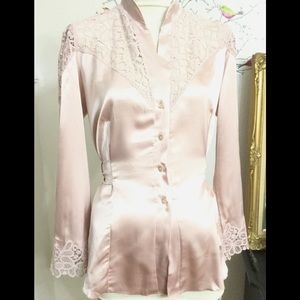 Karmen Luxury Pajama/Sleep Top Pink